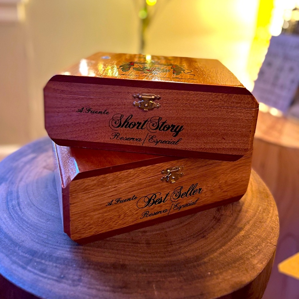 Pair of Arturo Fuente Hemingway Collection cigar boxes